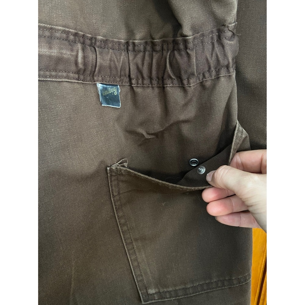 Vtg Mens Insulated Work Coveralls Made in USA sz L Long Patch Land O Lakes Cenex - Picture 10 of 12